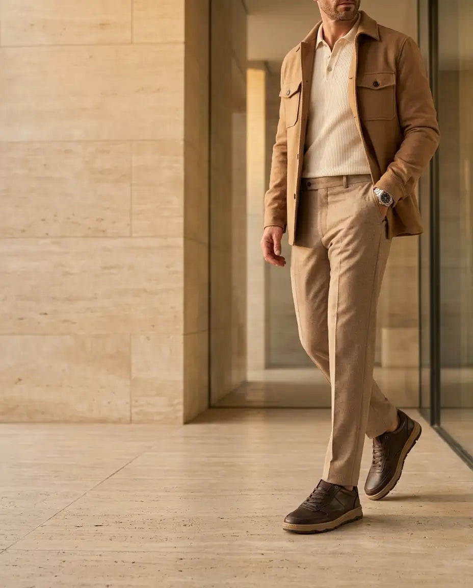 Zenova Marron Cuir 2026, Chaussure 100% en Cuir Véritable ✨